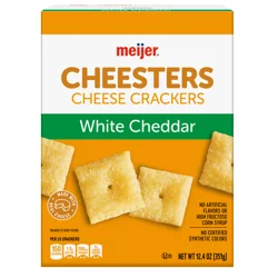 Meijer White Cheddar Cheesters Crackers, 12.4 Oz