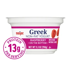 Meijer Greek Nonfat Yogurt, Raspberry, 5.3 Oz