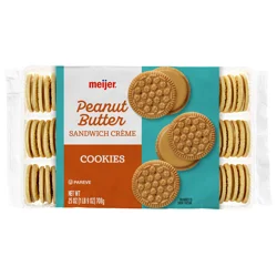 Meijer Peanut Butter Sandwich Creme Cookies, 25 Oz