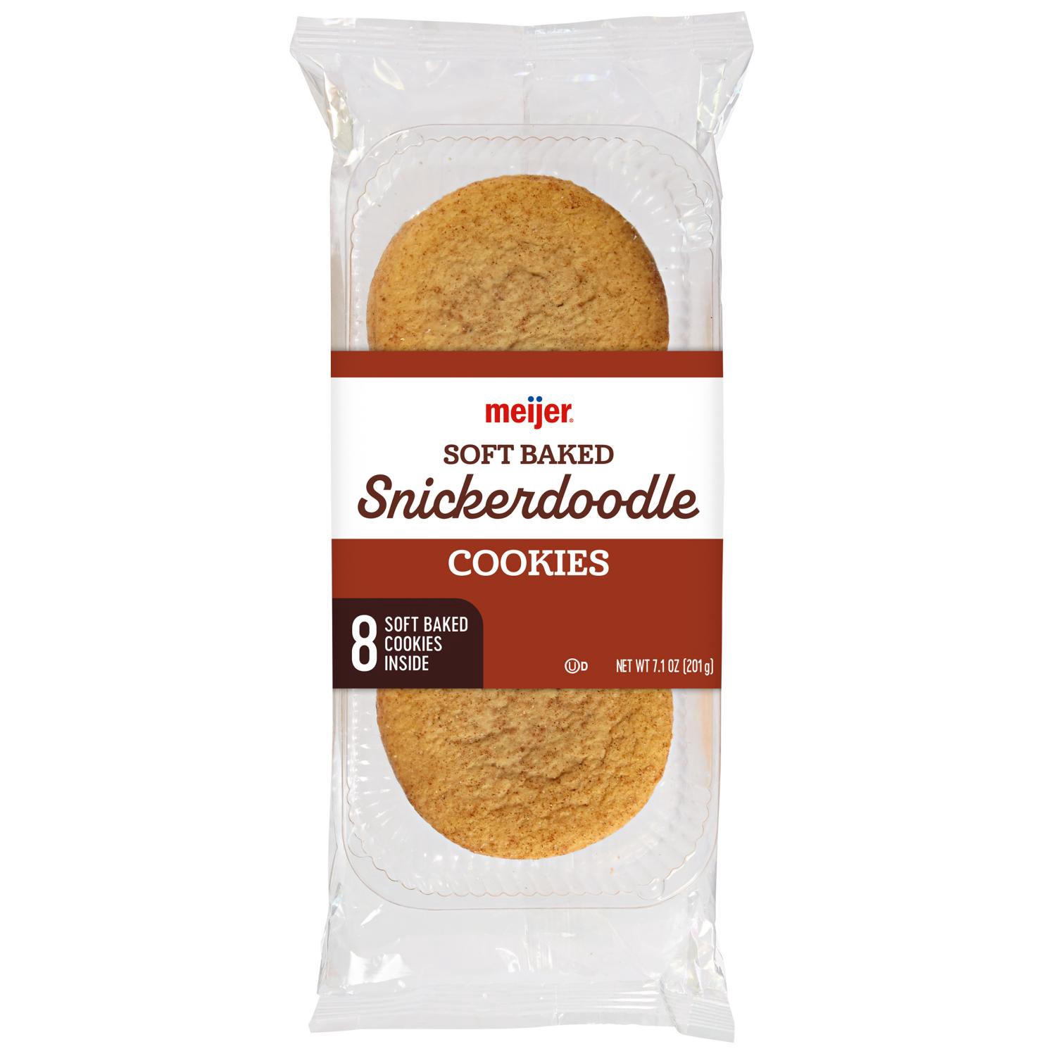 slide 1 of 4, Meijer Snickerdoodle Soft Baked Cookies, 7.1 Oz, 7.1 oz