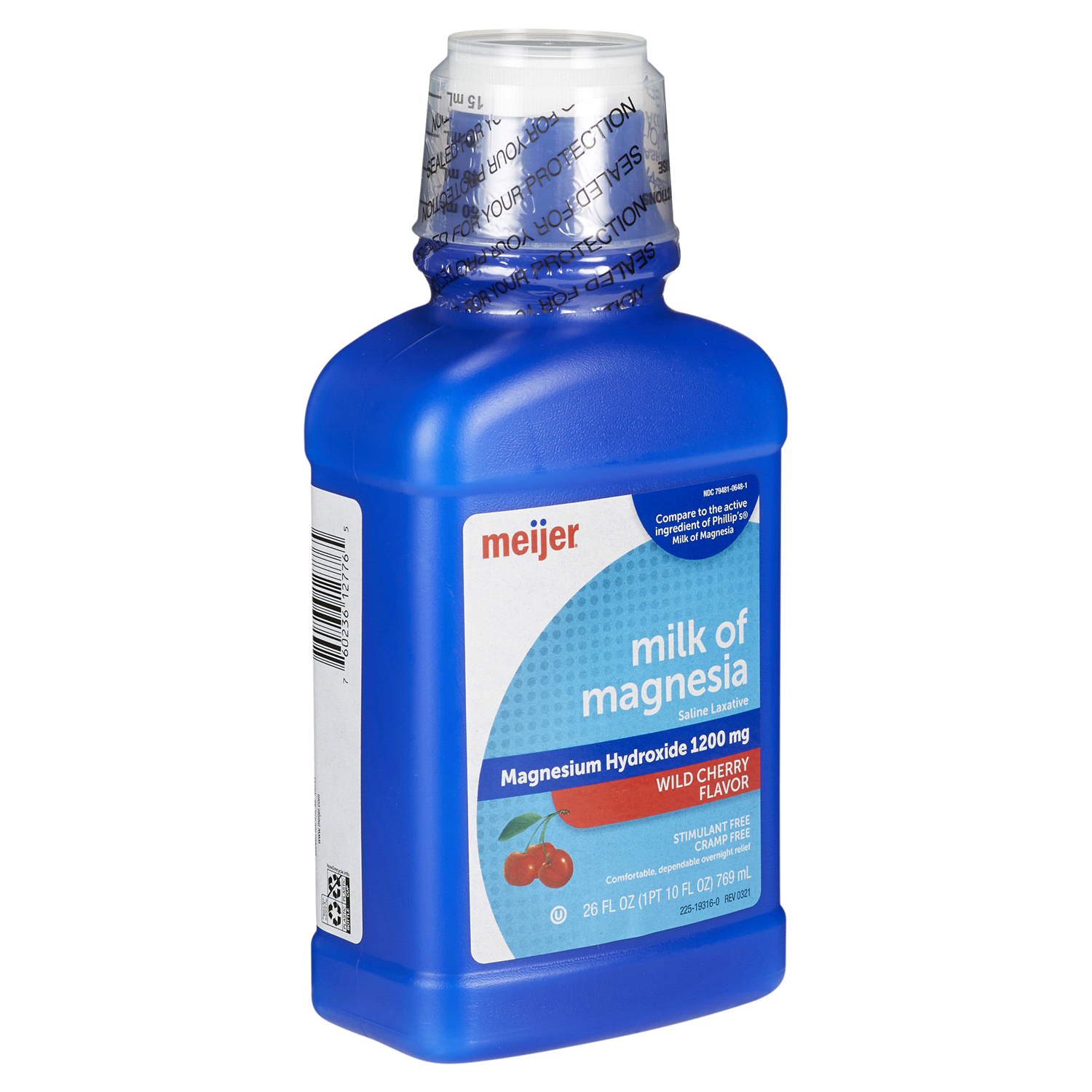 slide 4 of 5, Meijer Milk Of Magnesia Cherry Liquid, 26 fl oz