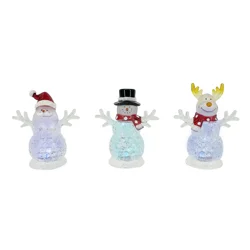 December Home Light Up Santa, Reindeer, Snowman Decor Assorted