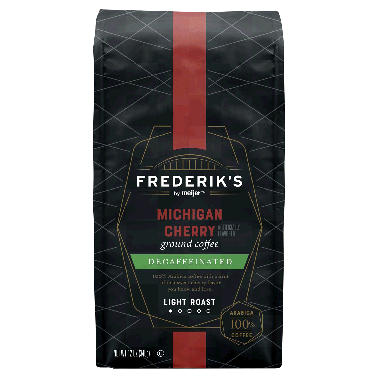 slide 1 of 3, FREDERIKS BY MEIJER Frederik’s by Meijer Michigan Cherry Decaf Ground Coffee - 12 oz, 12 oz