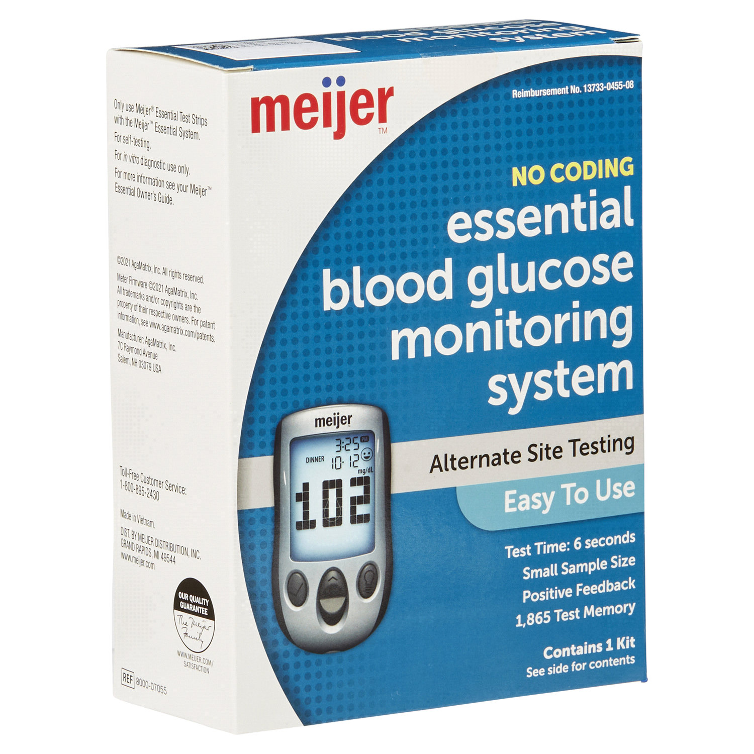 slide 4 of 5, Meijer Essential Glucose Meter Kit, 1 ct
