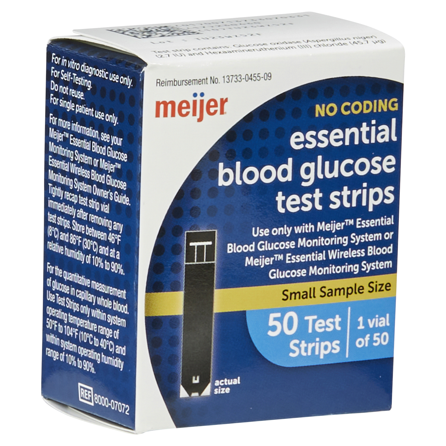 slide 4 of 5, MEIJER ESSENTIAL GLUCOSE TEST STRIPS, 50 ct