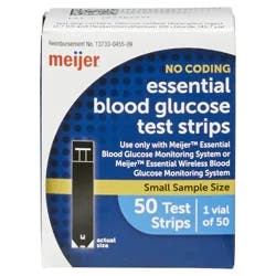 MEIJER ESSENTIAL GLUCOSE TEST STRIPS