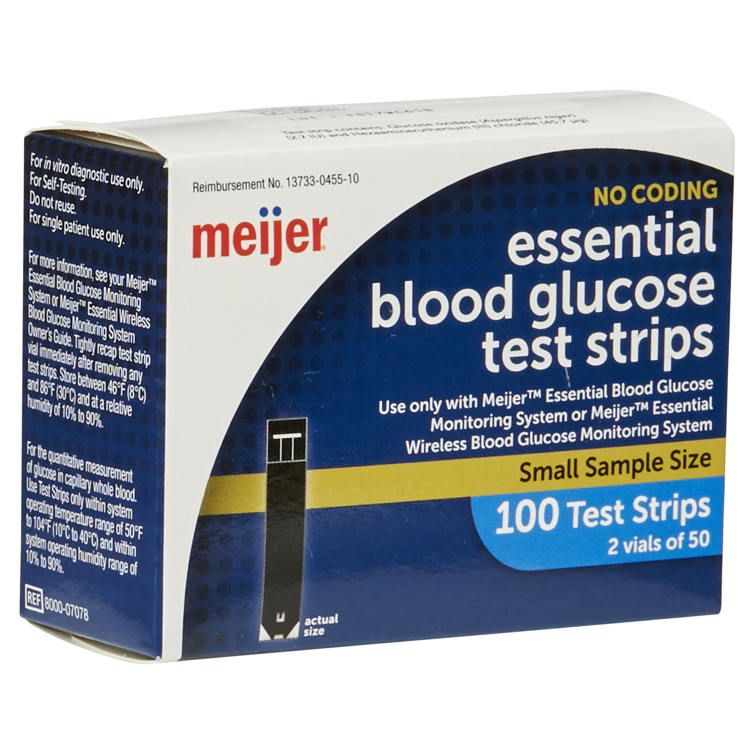 slide 4 of 5, Meijer Essential Glucose Test Strips, 100 ct