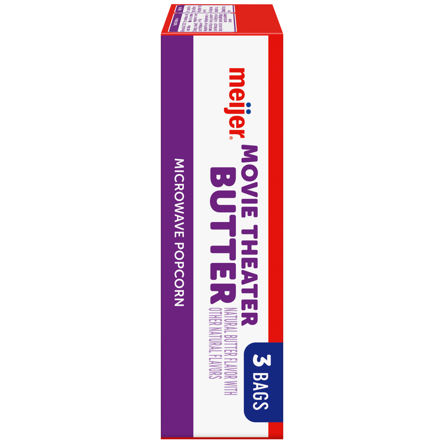 slide 2 of 5, Meijer Movie Theater Butter Microwave Popcorn, 3 Bags, 7.65 oz