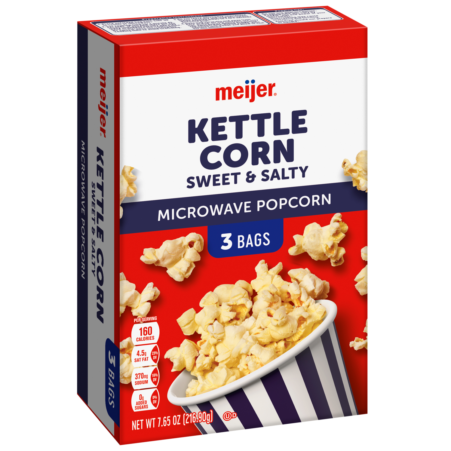 slide 4 of 5, Meijer Kettle Microwave Popcorn, 3 ct, 7.65 oz