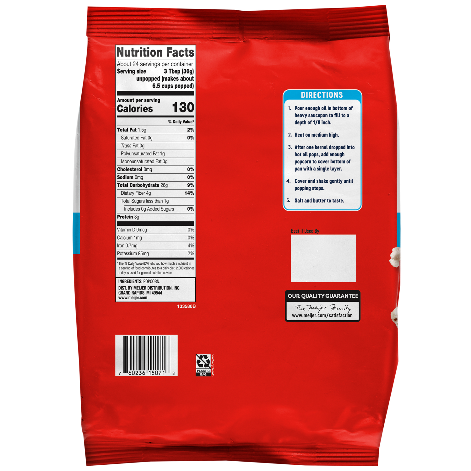 slide 2 of 2, Meijer White Popping Popcorn, 30 oz, 30 oz