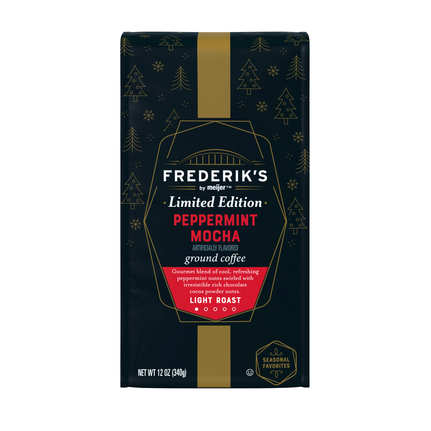 slide 1 of 5, FREDERIKS BY MEIJER Frederiks by Meijer Peppermint Mocha Ground Coffee - 12 oz, 12 oz