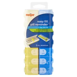 Meijer Flents Am/Pm Easy Fill Pill Organizer