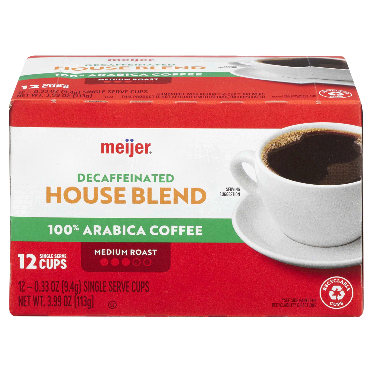 slide 1 of 5, Meijer Pods House Blend Decaf - 12 ct, 12 ct
