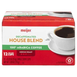 Meijer Decaf House Blend Coffee Pods, 12 Ct