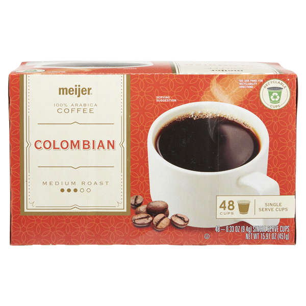 slide 16 of 29, Meijer Colombian Coffee Pod, 48 ct