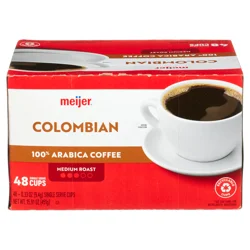 Meijer Colombian Coffee Pod - 48 ct