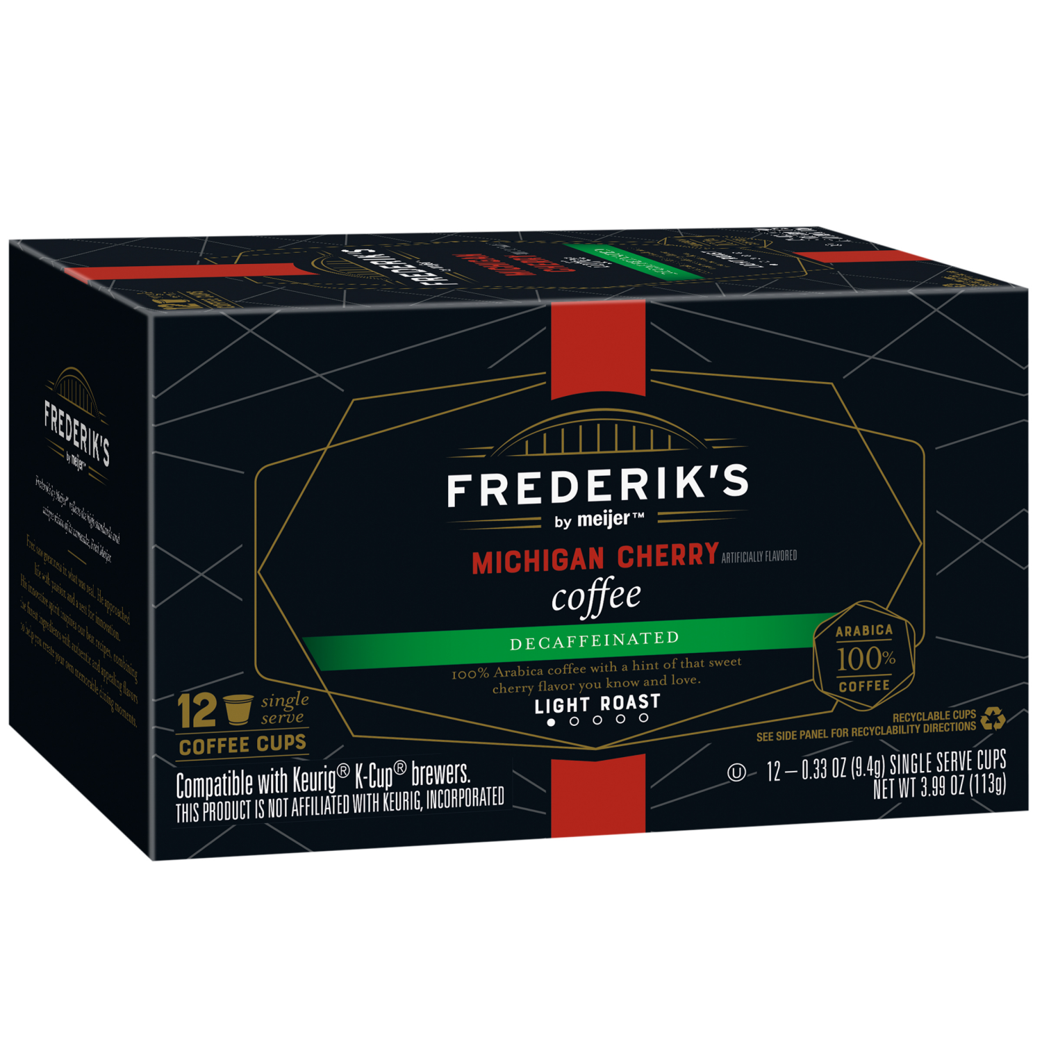 slide 4 of 5, FREDERIKS BY MEIJER Frederik’S By Meijer Decaf Michigan Cherry Coffee Pods - 12 ct, 12 ct