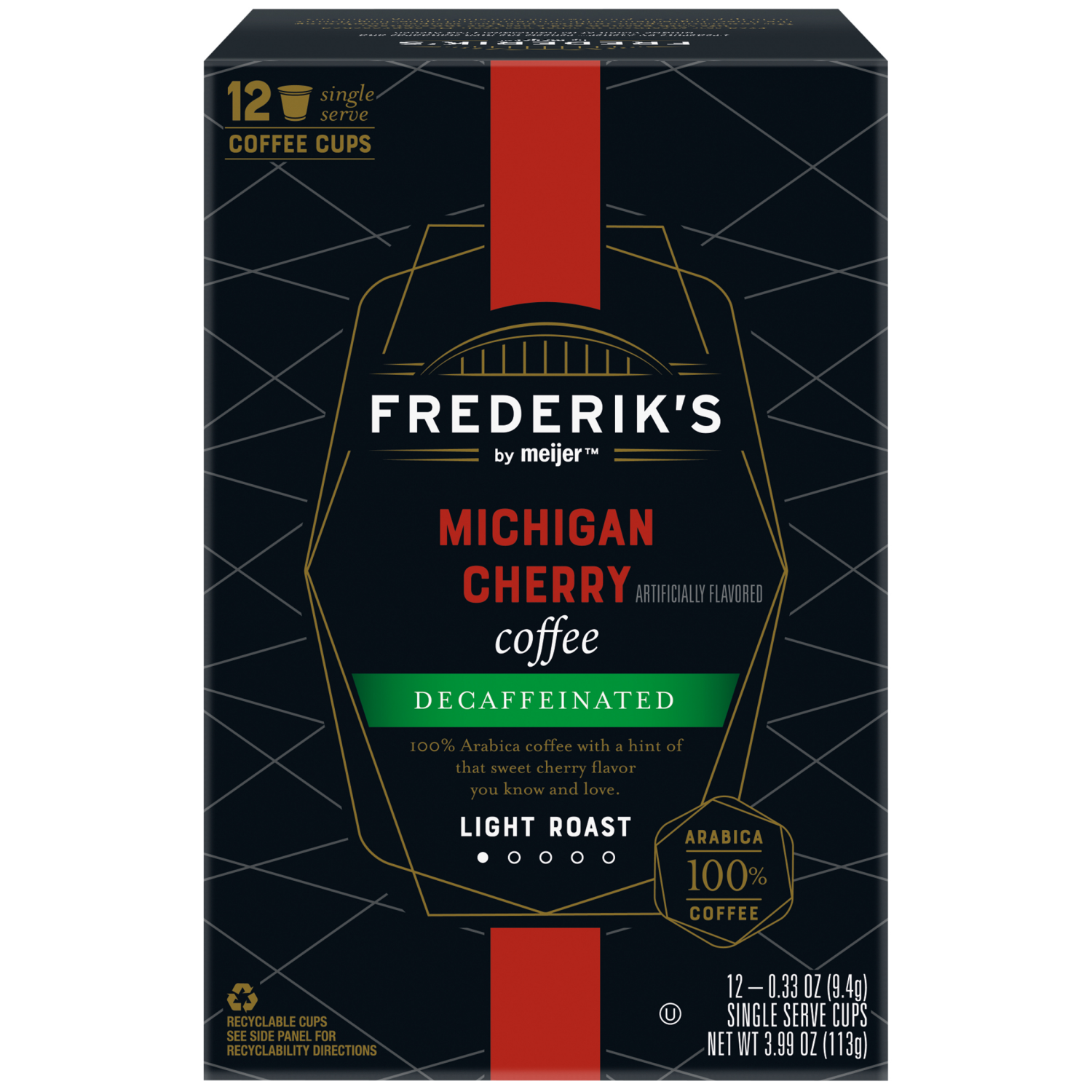 slide 5 of 5, FREDERIKS BY MEIJER Frederik’S By Meijer Decaf Michigan Cherry Coffee Pods - 12 ct, 12 ct