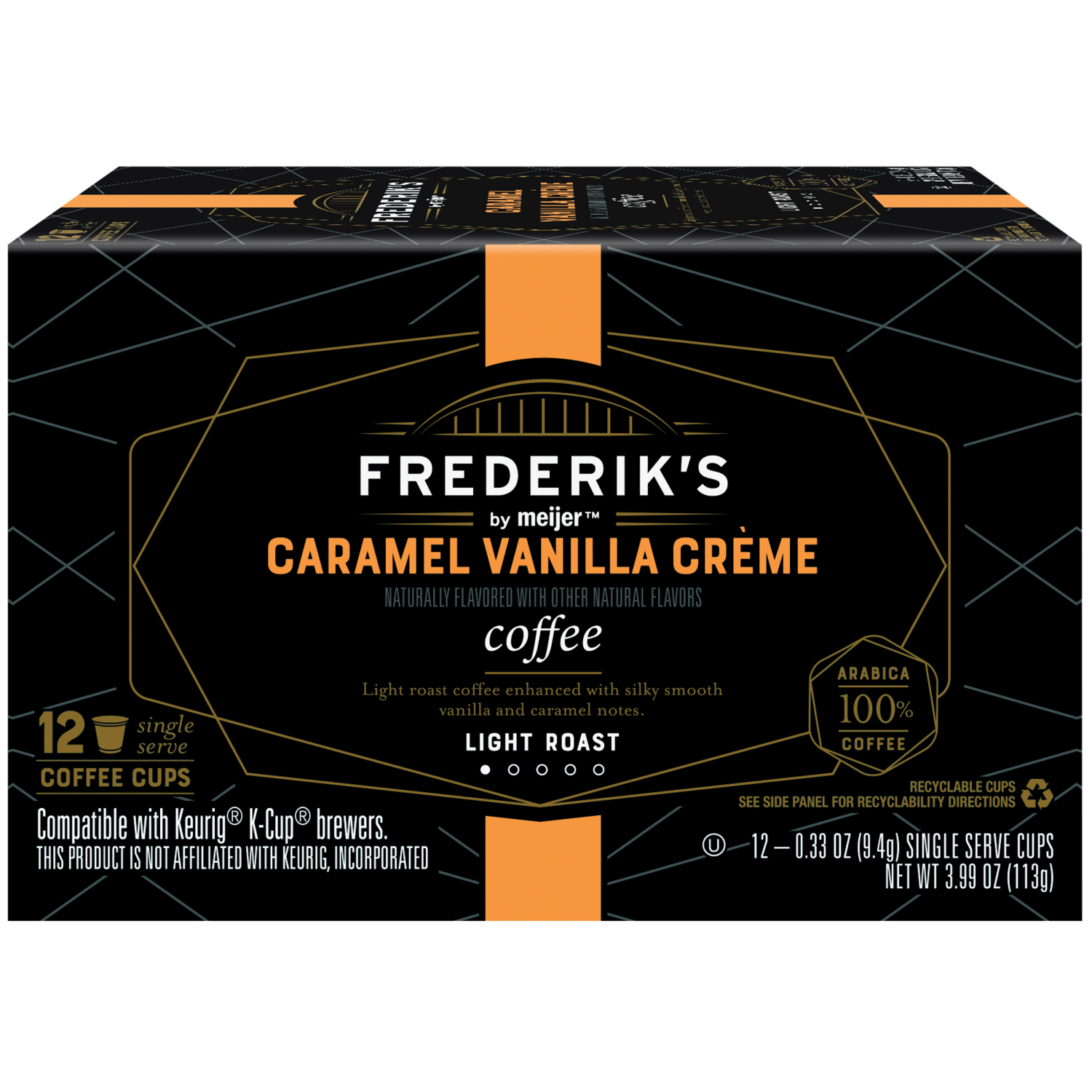 slide 1 of 5, FREDERIKS BY MEIJER Frederik’S Caramel Vanilla Cream Coffee Pods - 12 ct, 12 ct