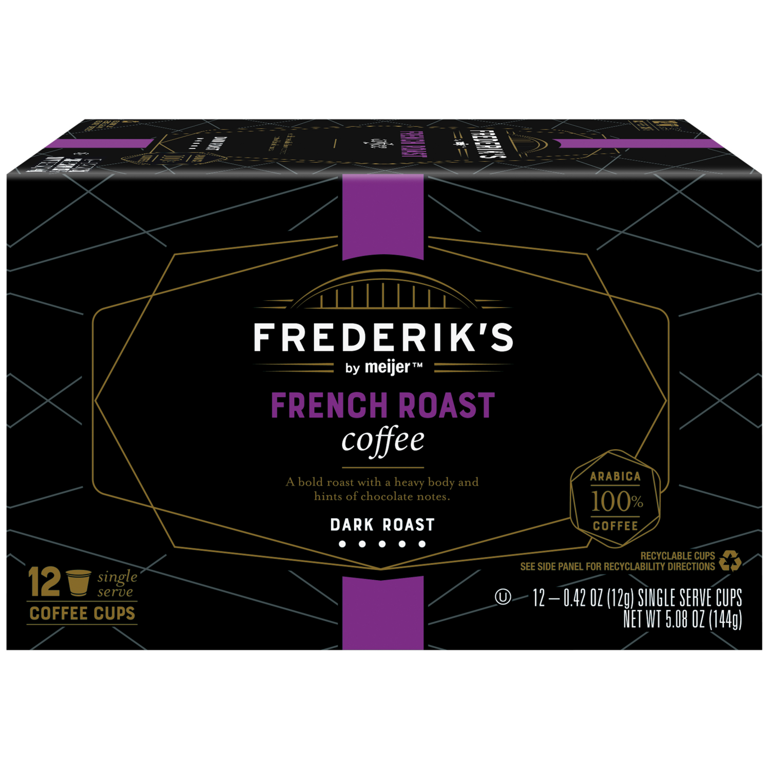 slide 2 of 8, FREDERIKS BY MEIJER Frederik’s by Meijer French Roast Coffee Pods - 12 ct, 12 ct
