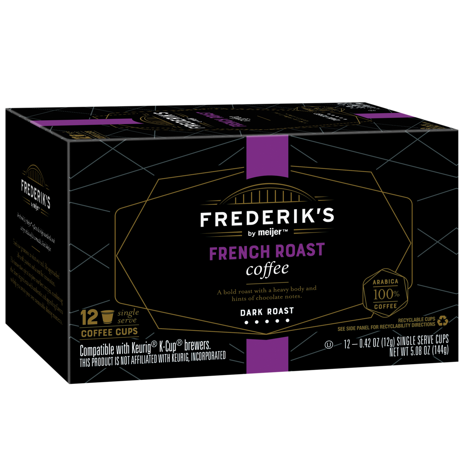 slide 6 of 8, FREDERIKS BY MEIJER Frederik’s by Meijer French Roast Coffee Pods - 12 ct, 12 ct