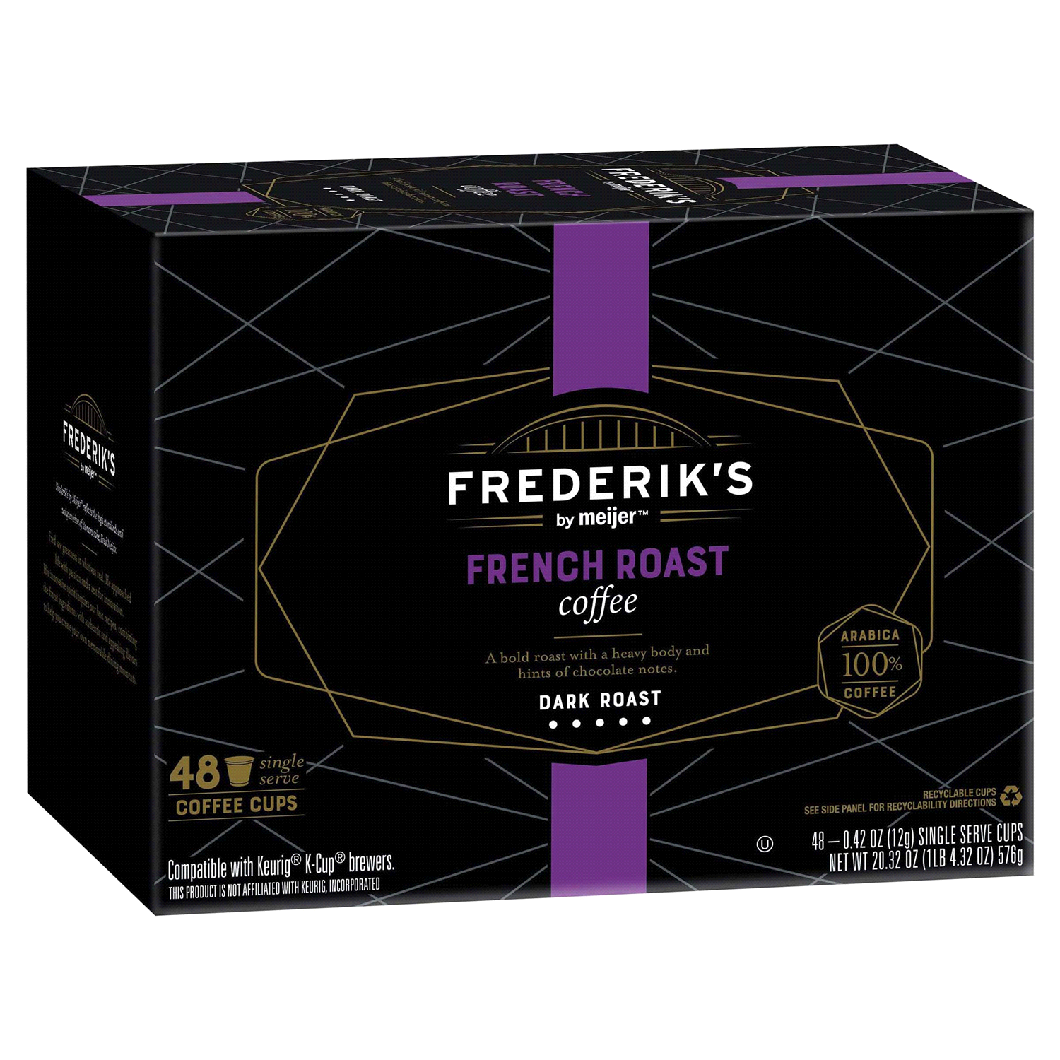 slide 4 of 5, Frederiks Pods French Roast - 48 ct, 48 ct