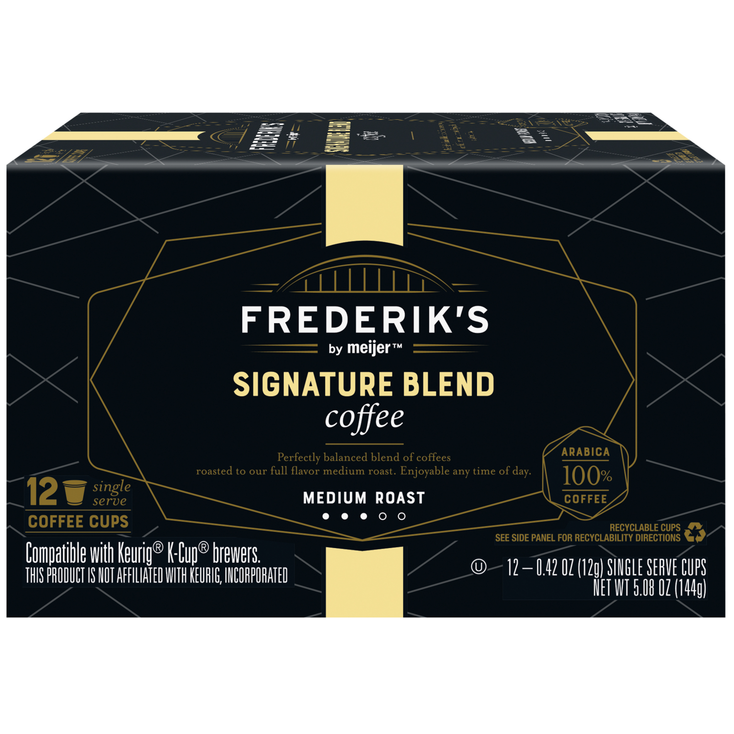 slide 1 of 5, Frederik's By Meijer Frederik's by Meijer Signature Blend Coffee Pods, 12 ct, 12 ct