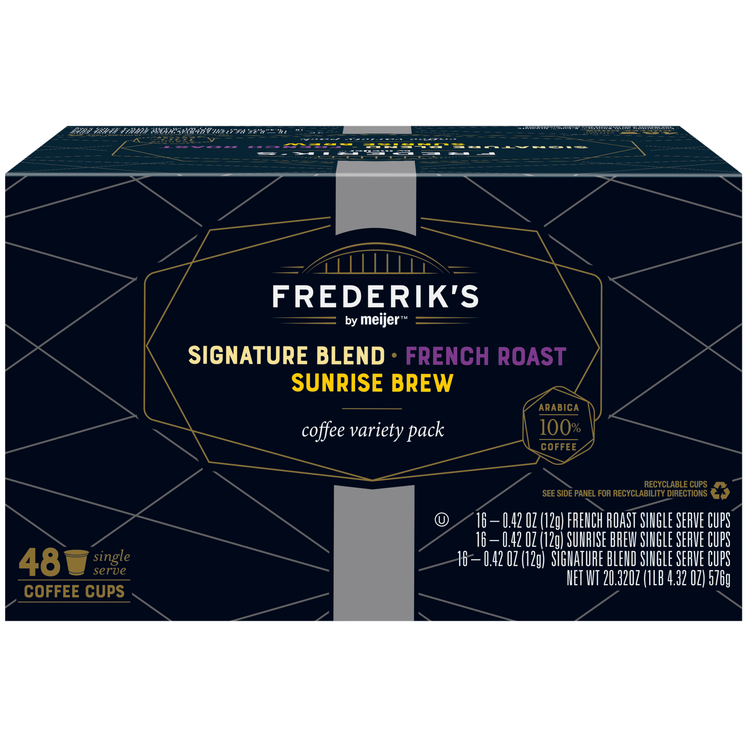 slide 5 of 5, Frederik’s by Meijer Variety Pack Coffee Pods - 48 ct, 48 ct