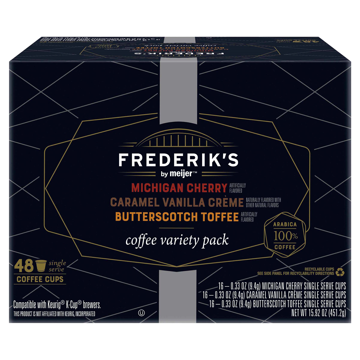 slide 1 of 5, Frederiks by Meijer Coffee Pods Flavor Variety Pack- 48 ct, 48 ct