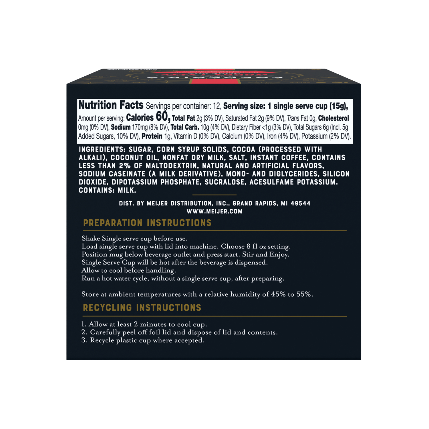 slide 5 of 8, FREDERIKS BY MEIJER Frederiks by Meijer Peppermint Mocha Seasonal Coffee Pods, 12 ct