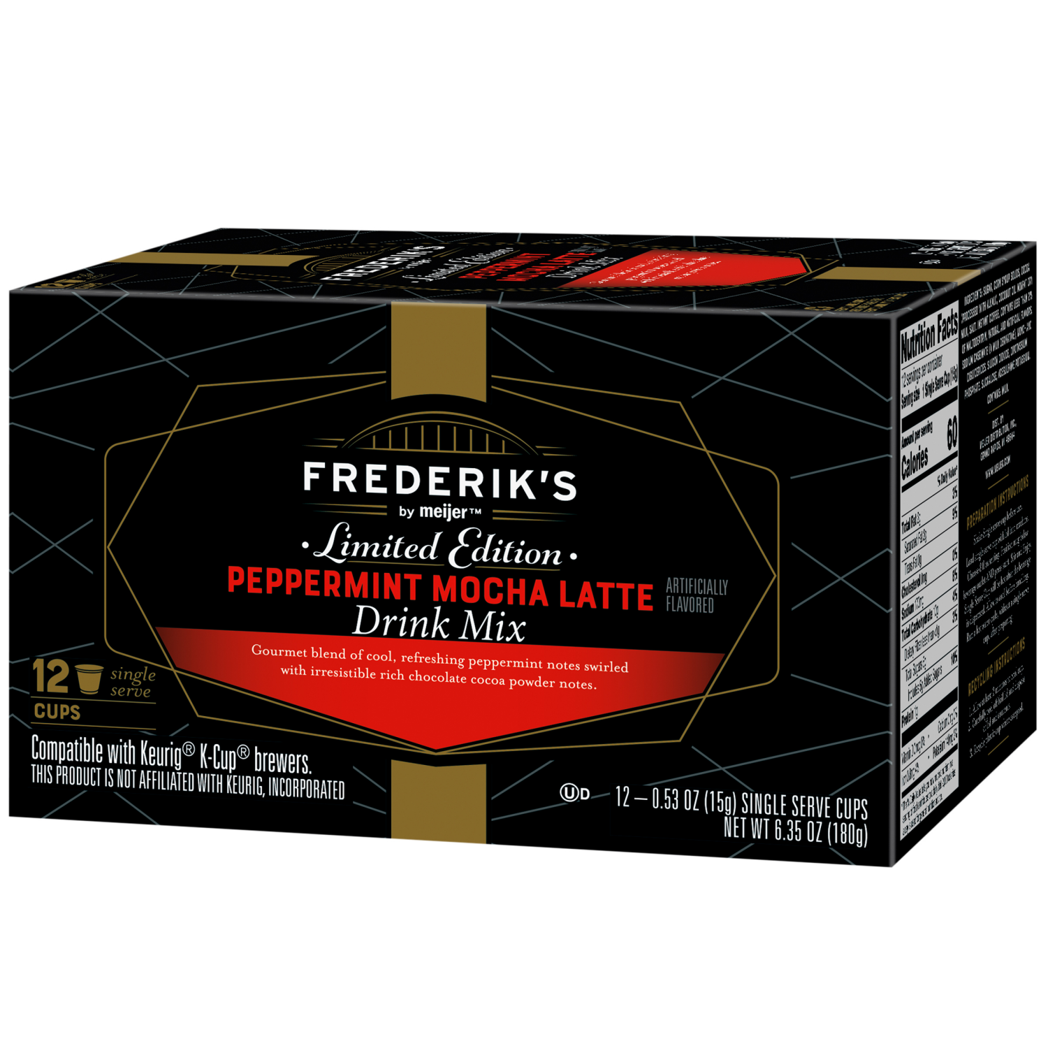slide 7 of 8, FREDERIKS BY MEIJER Frederiks by Meijer Peppermint Mocha Seasonal Coffee Pods, 12 ct