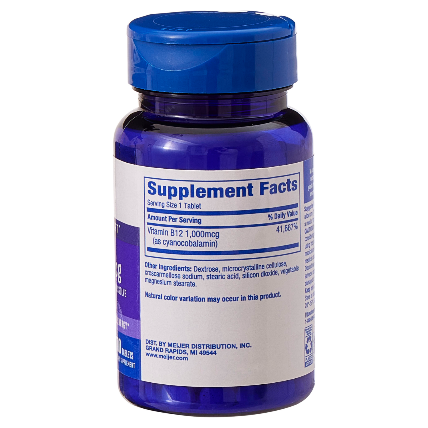 slide 2 of 2, Meijer Bb Vit B12 1000Mcg Subl Tab, 100 ct