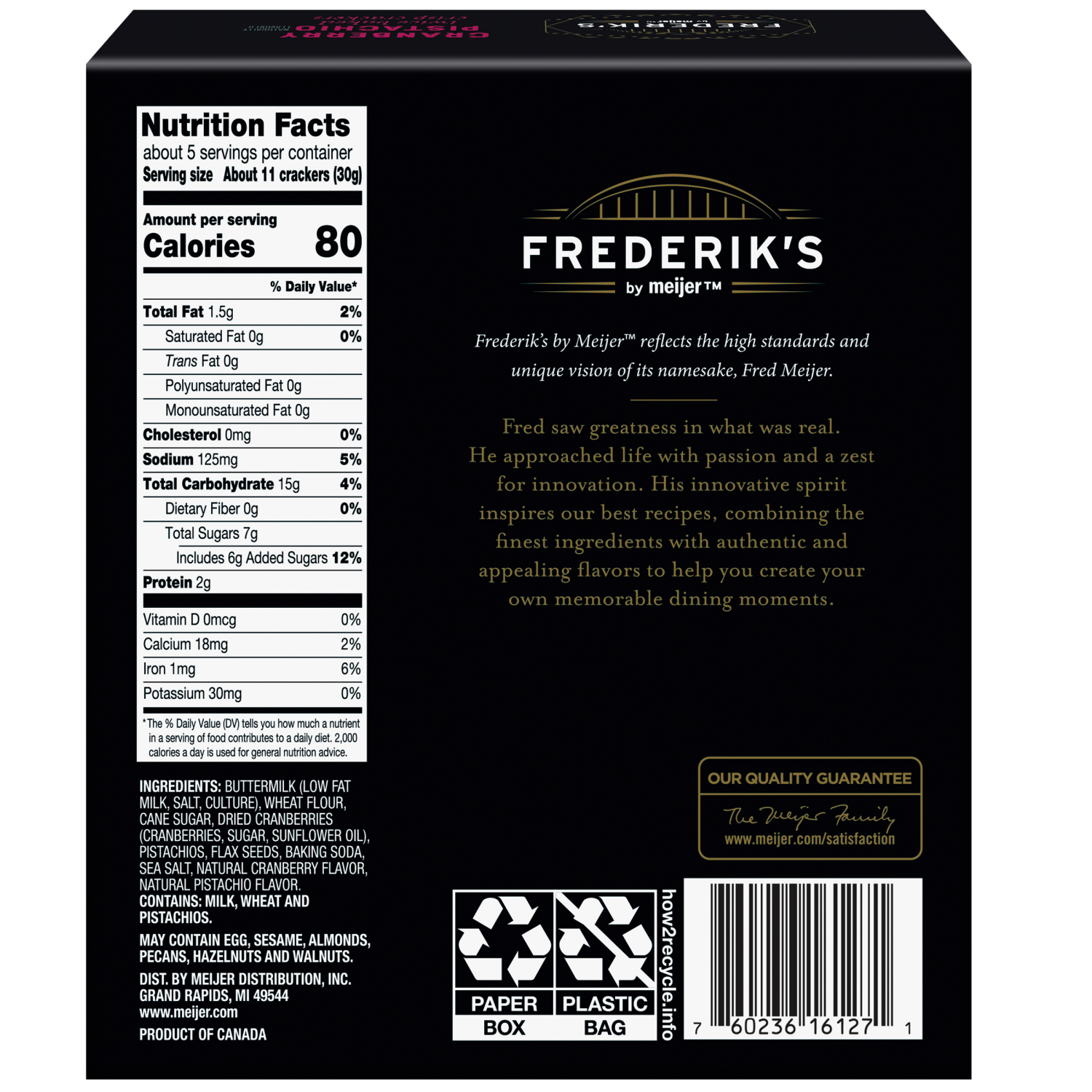 slide 2 of 8, Meijer Twice Baked Crisps, Cranberry Pistachio, 5.3 oz