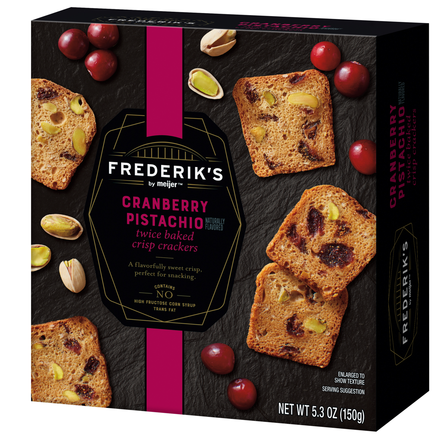 slide 7 of 8, Meijer Twice Baked Crisps, Cranberry Pistachio, 5.3 oz