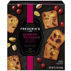 Meijer Twice Baked Crisps, Cranberry Pistachio