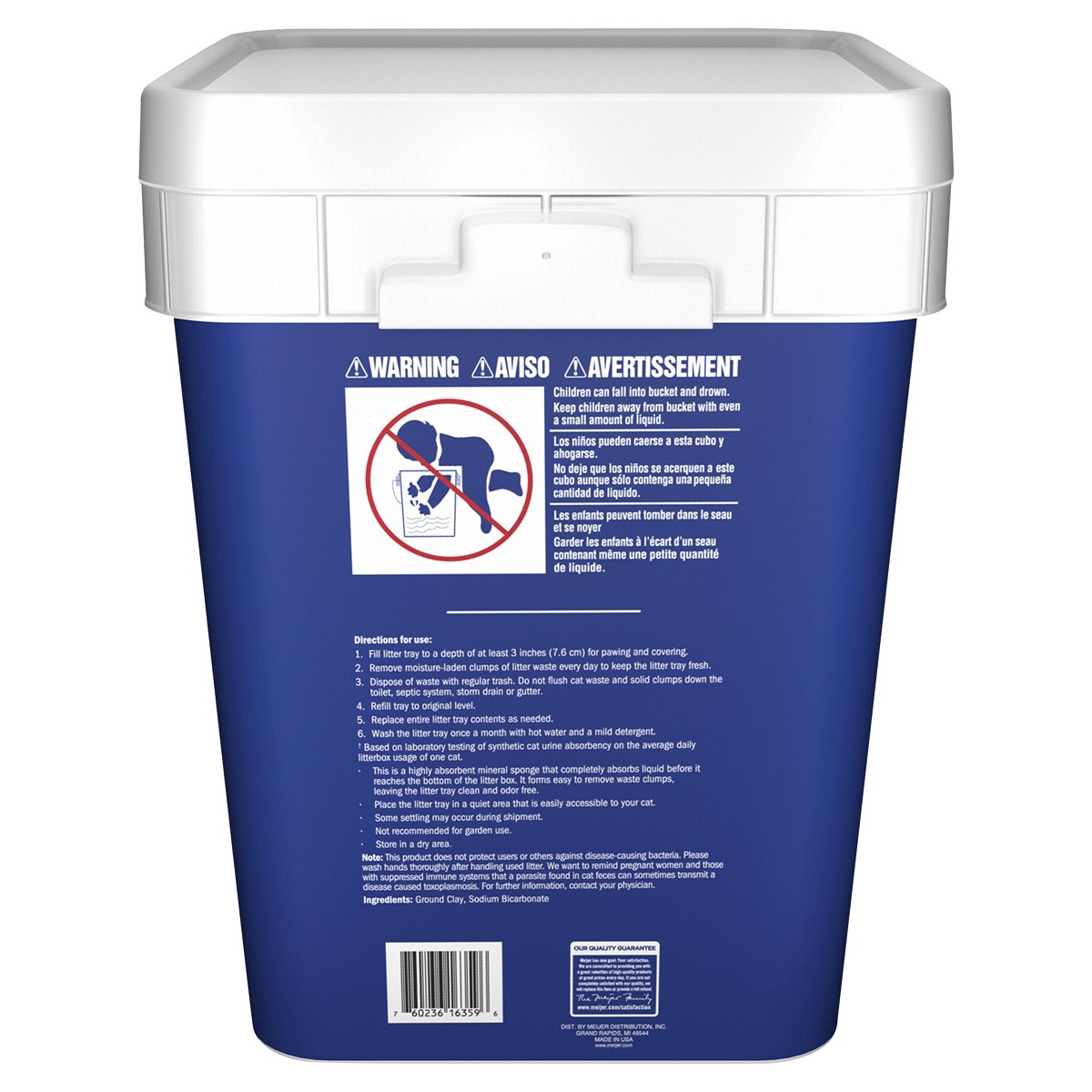 slide 2 of 2, Meijer Clumping Triple Power Cat Litter, Scented, 35 lb