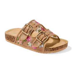 Falls Creek Girls' Blake Sandals, Floral Tan, Size 1