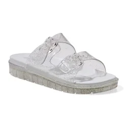 Falls Creek Girls' Blaire Sandals, Clear, Size 2