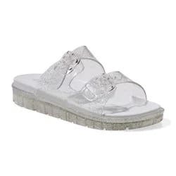 Falls Creek Girls' Blaire Sandals, Clear, Size 2