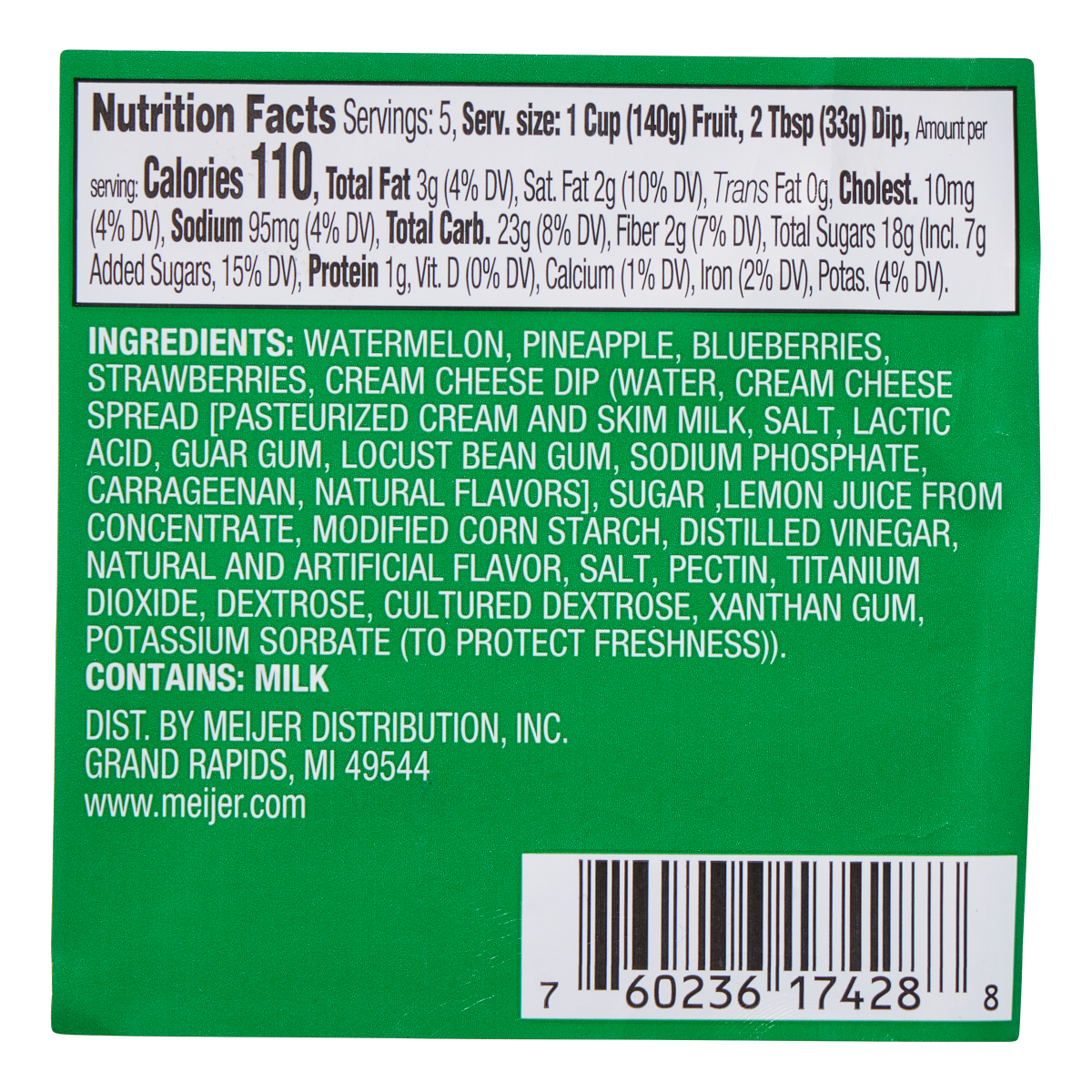 slide 2 of 3, FRESH FROM MEIJER Mixed Fruit Tray with Dip, 32 oz, 32 oz