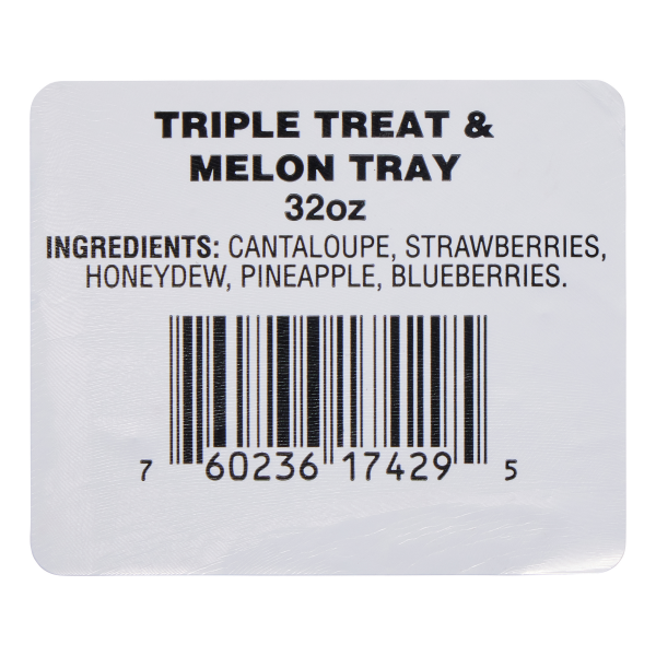 slide 8 of 9, Fresh from Meijer Triple Treat & Melon Tray, 32 oz, 32 oz