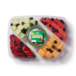 Fruit Tray With Dip, 72 Oz