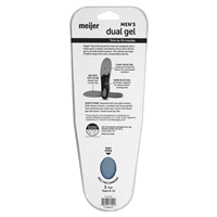 slide 4 of 5, Meijer Dual Gel Insoles Men's, 1 pair, 1 CT      