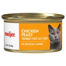 Meijer Gourmet Pate' Chicken Feast Cat Food, 3 Oz