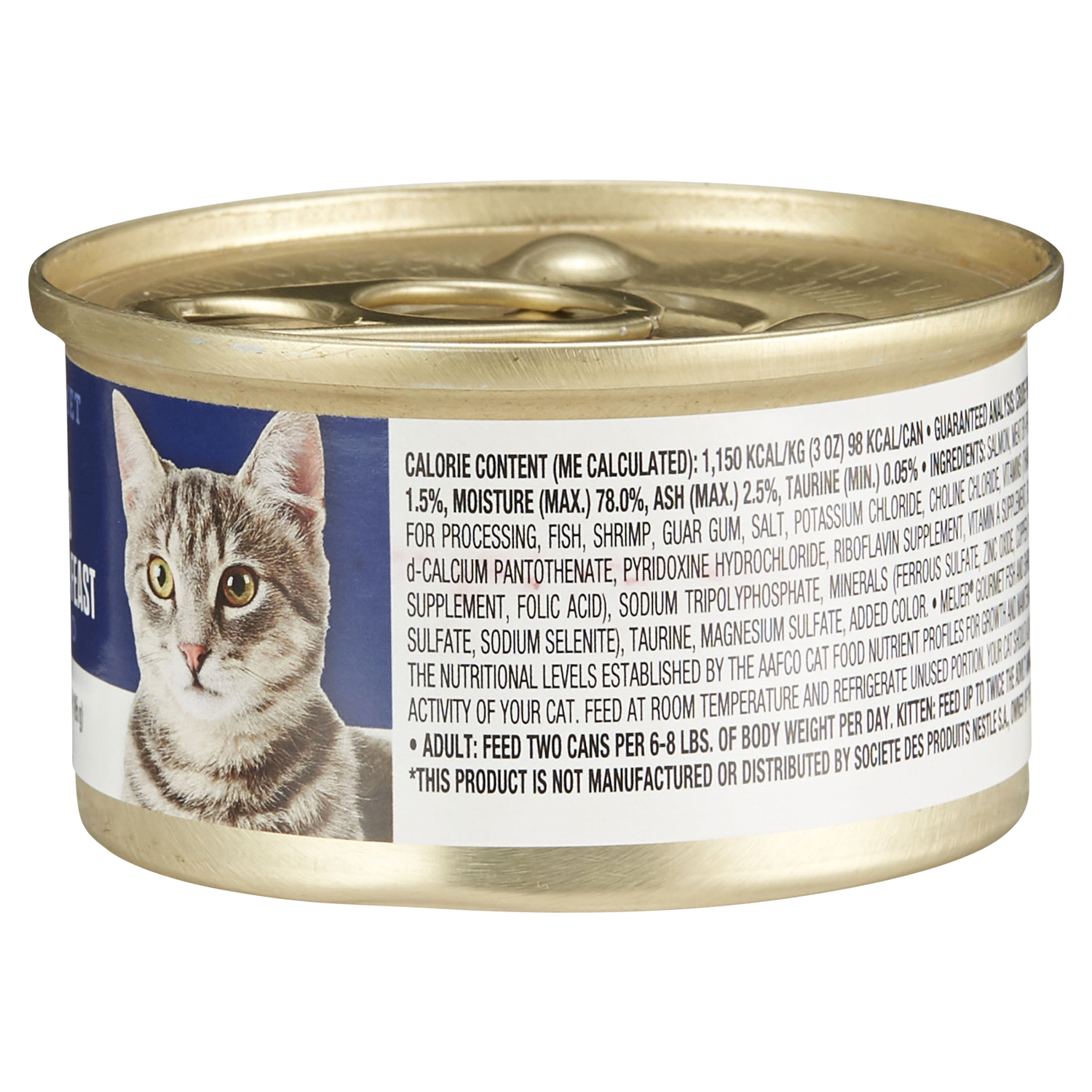 slide 2 of 2, Meijer Gourmet Pate' Fish And Shrimp Feast Cat Food, 3 oz