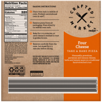 slide 3 of 5, Crafted Market by Meijer Four Cheese Pizza, 33 oz, 33 oz