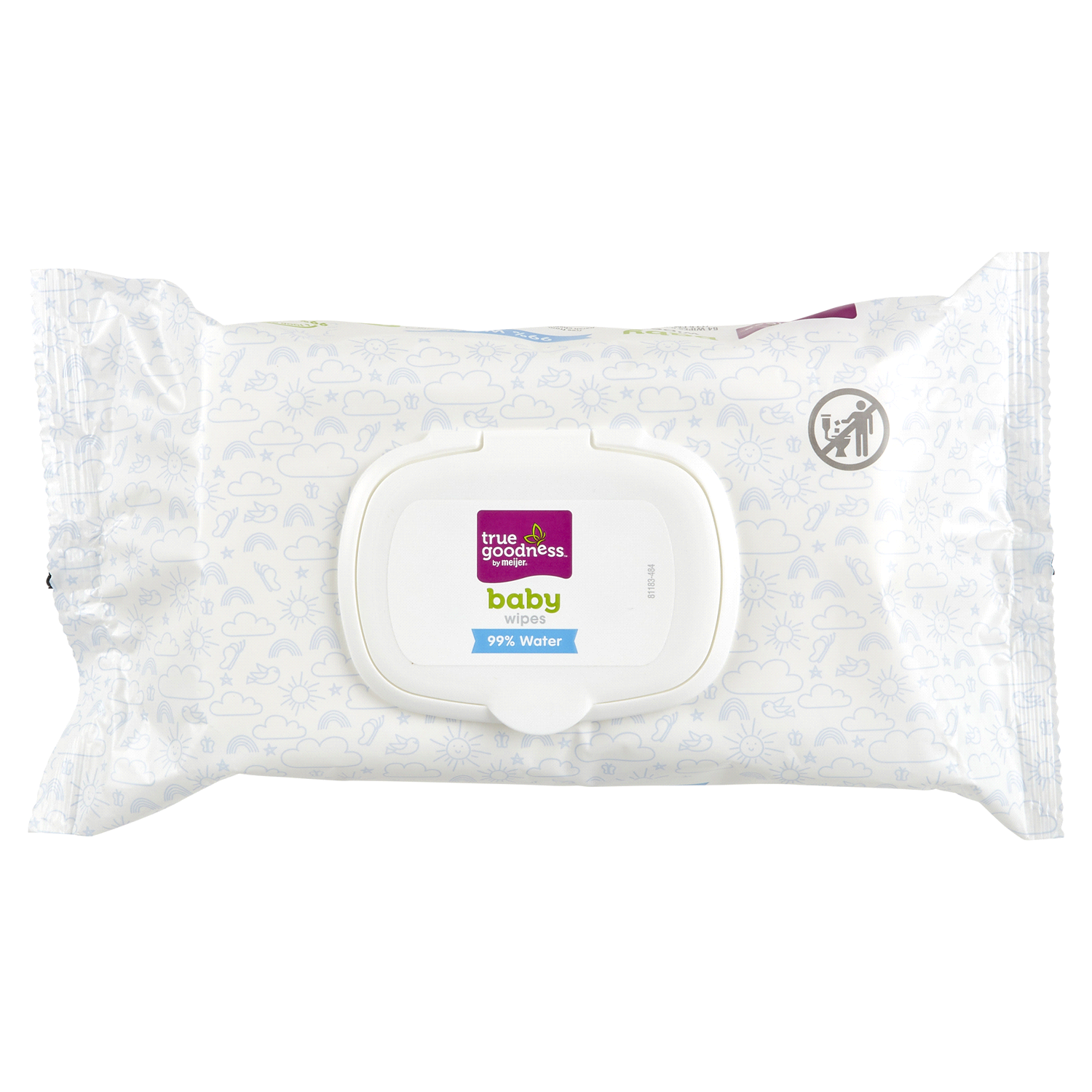 slide 2 of 2, True Goodness Watersoft Baby Wipes, 64 ct