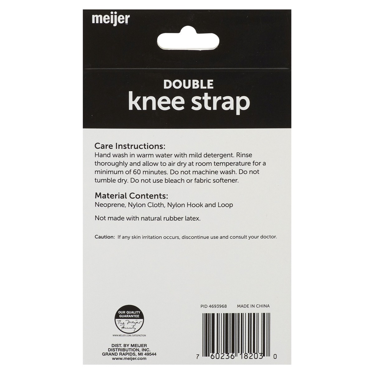 slide 2 of 2, Meijer Double Knee Strap Brace, 1 ct