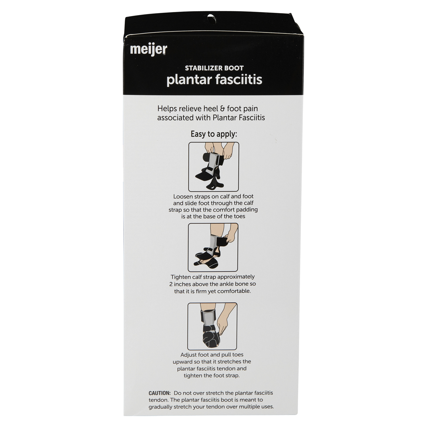 slide 2 of 2, Meijer Plantar Fasciitis Stabilizer/Brace Boot, 1 ct