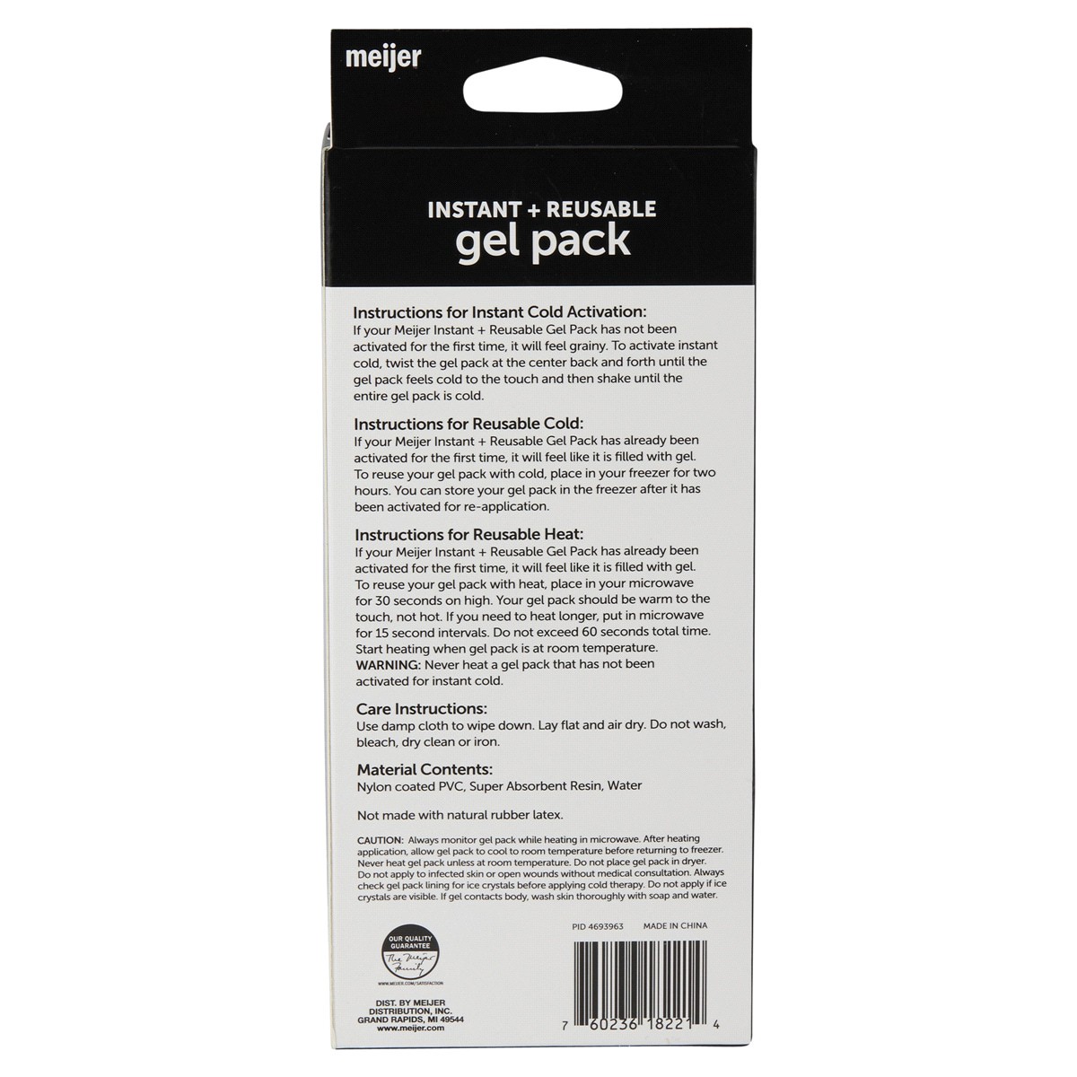 slide 2 of 2, Meijer Hot Or Cold Gel Pack, 1 ct